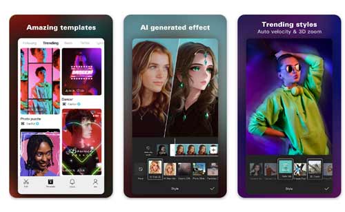 تبلیغات اپلیکیشن CapCut کپ کات